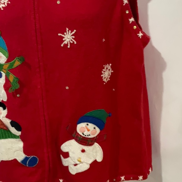 Vintage Ugly Christmas Sweater Vest - Picture 3 of 7